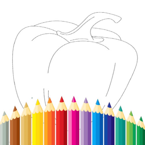 Fruits And Vegetables Coloring For Kids Printable