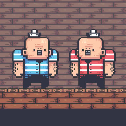 2 Player Red Blue Pirates 