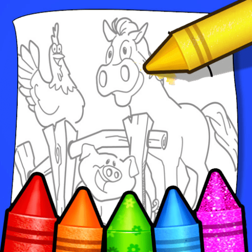 Farm Animals Coloring For Kids