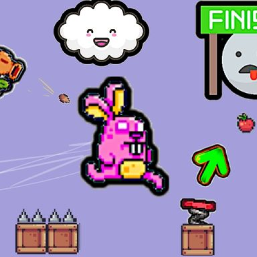 Cute Rabbit's Challenging Adventure