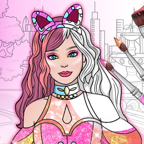Dress Up Games & Coloring Book