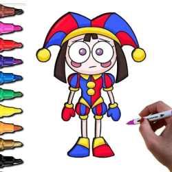 Pomni Coloring Time