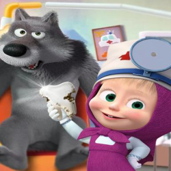 Masha and the Bear- Free Dentist Hospital Surgery 
