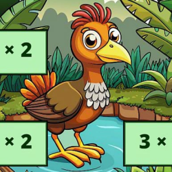 Multiplication: Bird Image Uncover