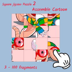 Square jigsaw Puzzle 2 - Assemble Cartoon