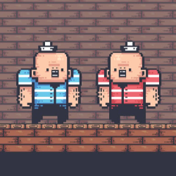 2 Player Red Blue Pirates 