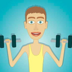 Muscle Clicker: Gym game