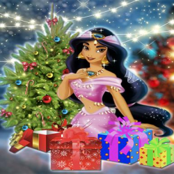 Jasmine | Aladdin Christmas Sweater Design