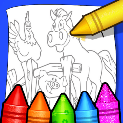 Farm Animals Coloring For Kids