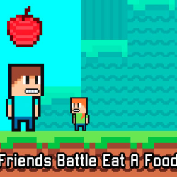 Friends Battle Eat A Food