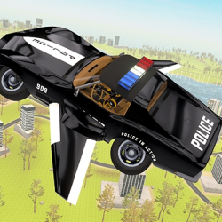Flying Car Game Police Games