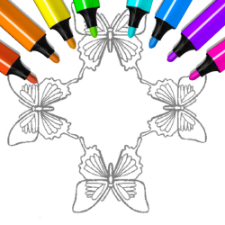 Butterfly Coloring Pages Kids