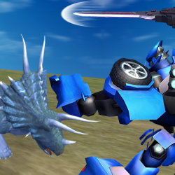 Jurassic Dinosaur Mech Battle