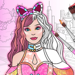 Dress Up Games & Coloring Book