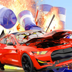 Impossible Car Stunt Races: Mega Ramps